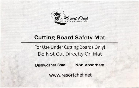 Non-Slip Safety Mat for Under Kitchen Cutting Boards - Hygienic Non-Absorbent and Dishwasher Safe