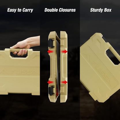 10 Piece Hunting Field Dressing Kit with Portable Storage Case | Green, Deer, Fishing, Camping, Survival