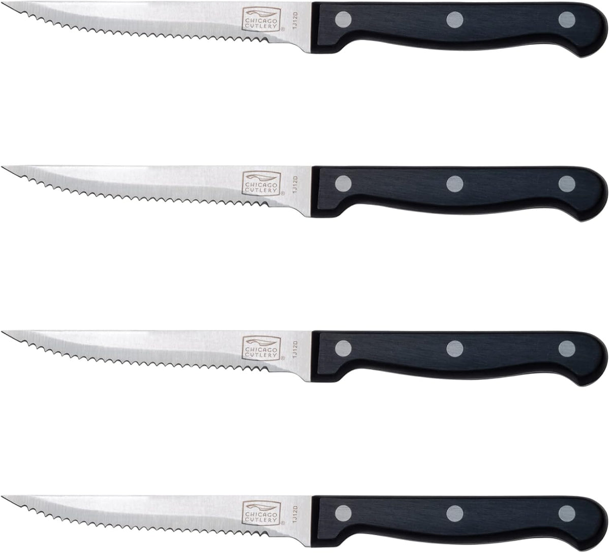 Essentials 8-Inch Bread Knife, High-Carbon Stainless-Steel Blade with Serrated Edge for Slicing, Cutting, and Scoring Bread, Black Polymer Handle Serrated Knife