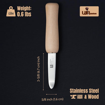 R Murphy Ramelson New Haven Oyster Shucking Knife, Regular, Wood Handle