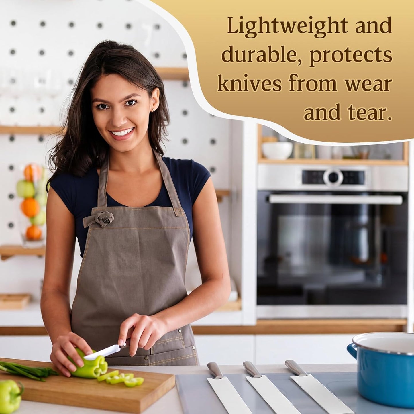 50 Pcs Paper Knife Sheath 9 in x 1 in Cardboard Chef Knife Sleeves Bulk Knives Guard Cover Protector Gentle on Your Blades Cover for Kitchen Paring Boning and Utility Knives, Lightweight and Durable