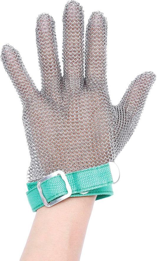 Cut Resistant Glove Food Grade Stainless Steel Chainmail Glove for Ultimate Cutting Protection Meat Cutting Oyster Shucking (XS)