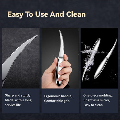 Shrimp Deveiner Tool Stainless Steel Shrimp Deveining Tool Seamless Shrimp Peeler and Deveiner Tool Efficient Shrimp Peeler and Shrimp Cleaner Shrimp Knife for Easy Shrimp Deveining