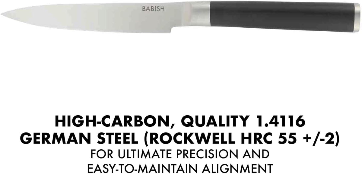 5-Inch Forged Utility Knife – High-Carbon 1.4116 German Steel Full Tang Kitchen Knife for Precision Cutting and Durability