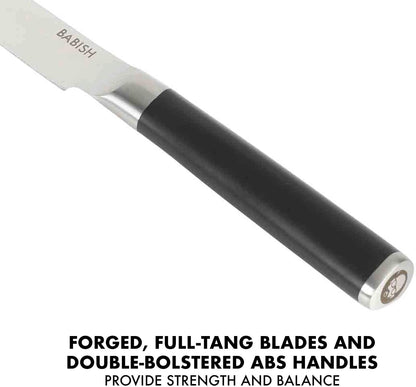 5-Inch Forged Utility Knife – High-Carbon 1.4116 German Steel Full Tang Kitchen Knife for Precision Cutting and Durability