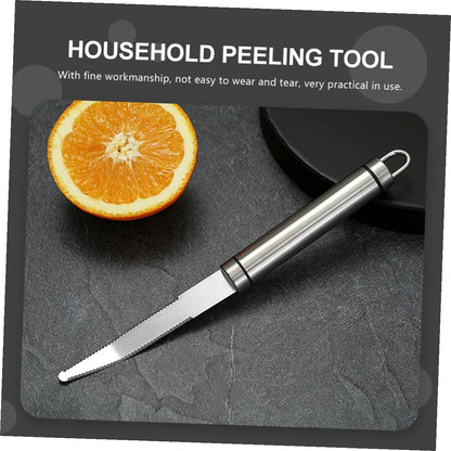 Stainless Steel Orange Peeler Grapefruit Knife Manual Fruit Peeler Kitchen Gadget for Citrus Fruit Peeling and Preparation