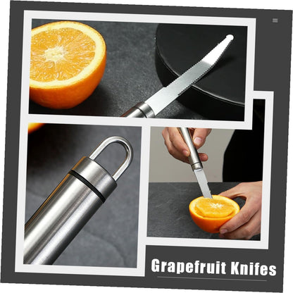 Stainless Steel Orange Peeler Grapefruit Knife Manual Fruit Peeler Kitchen Gadget for Citrus Fruit Peeling and Preparation