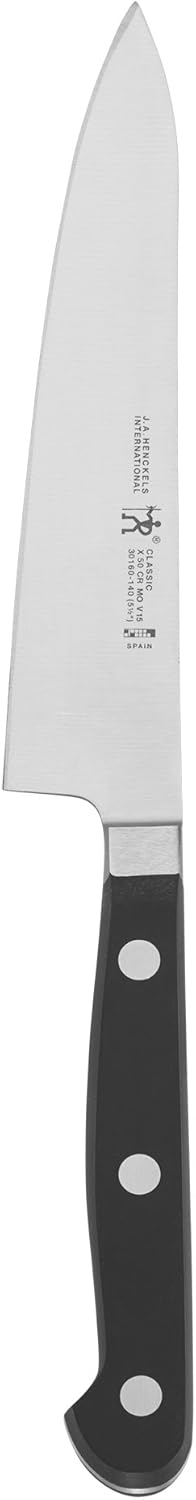 HENCKELS Classic Razor-Sharp 2-Piece Knife Set, Santoku Knife 5 Inch, Paring Knife, German Engineered Informed by 100+ Years of Mastery, Black/Stainless Steel
