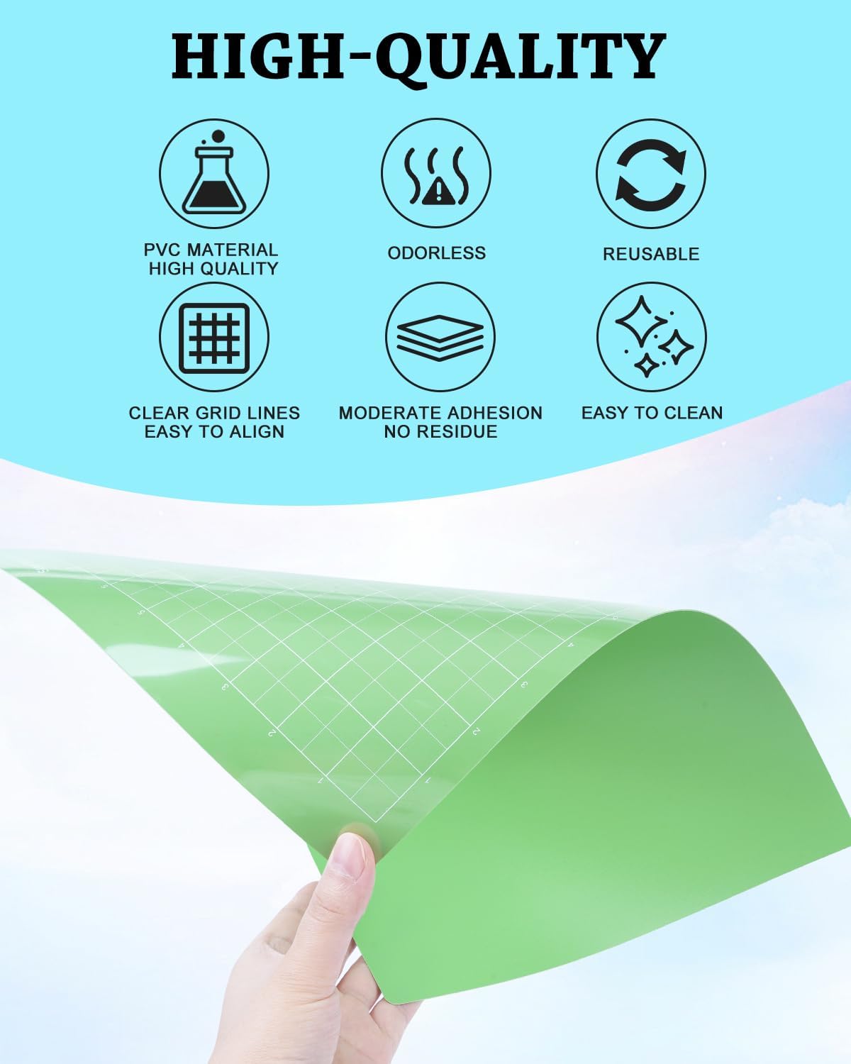Cutting Mat Compatible with Joy Xtra, 3 Pack 8.5x12in Variety Adhesive Reusable Sticky Non-Slip Durable Cut Mats Replacement Accessories for Sewing Quilting and Crafts