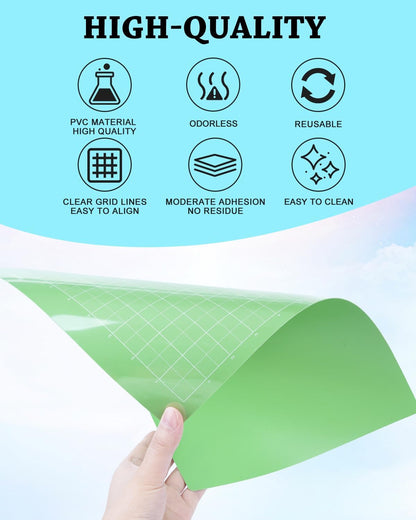Cutting Mat Compatible with Joy Xtra, 3 Pack 8.5x12in Variety Adhesive Reusable Sticky Non-Slip Durable Cut Mats Replacement Accessories for Sewing Quilting and Crafts