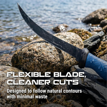 Fishing Knife, High Performance Stainless Steel Blade with Non-Slip Grip Handle and Protective Sheath for Freshwater and Saltwater Fishing, 9 Inch Fillet Knife