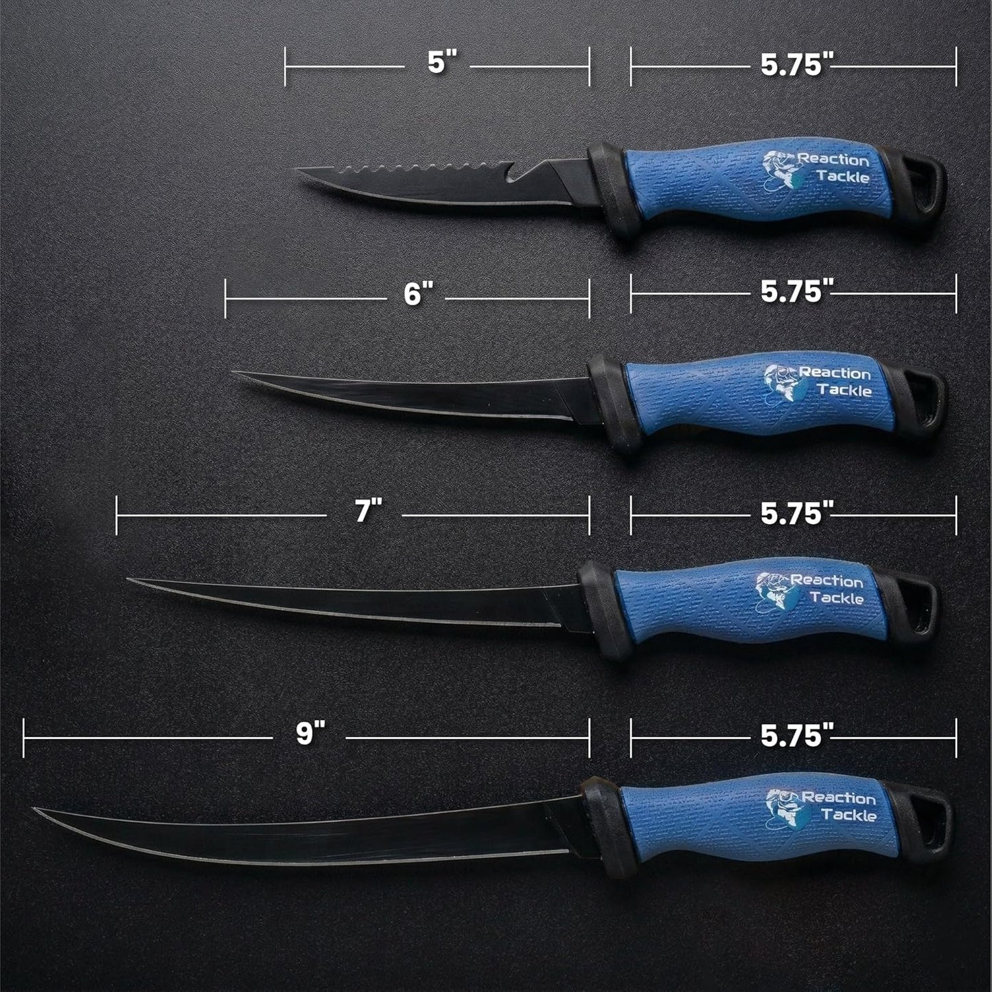 Fishing Knife, High Performance Stainless Steel Blade with Non-Slip Grip Handle and Protective Sheath for Freshwater and Saltwater Fishing, 9 Inch Fillet Knife