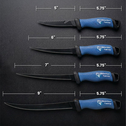Fishing Knife, High Performance Stainless Steel Blade with Non-Slip Grip Handle and Protective Sheath for Freshwater and Saltwater Fishing, 9 Inch Fillet Knife