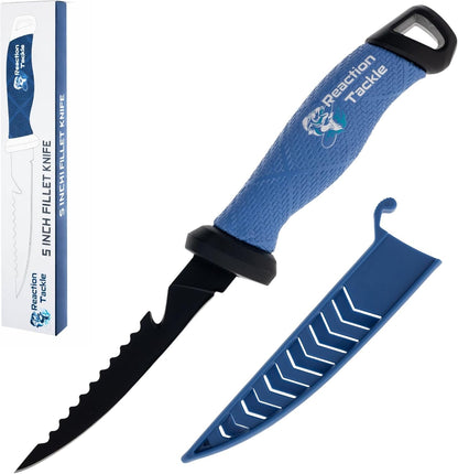Fishing Knife, High Performance Stainless Steel Blade with Non-Slip Grip Handle and Protective Sheath for Freshwater and Saltwater Fishing, 9 Inch Fillet Knife