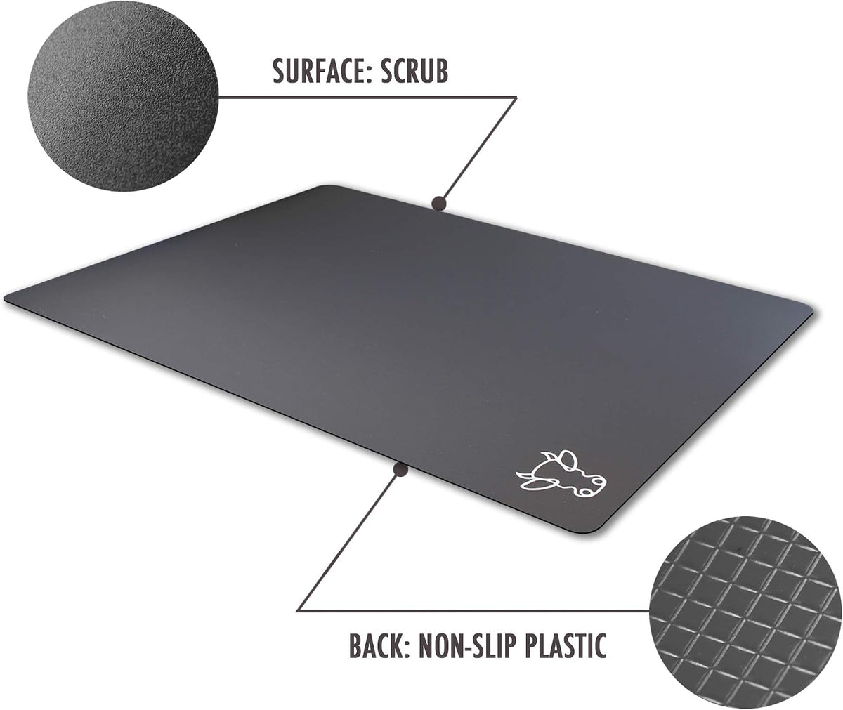 Plastic Cutting Boards with Food Icons, Set of 4, Flexible Cutting Mats with Hole, BPA-Free, Non-Slip and Dishwasher Safe, Modern Neutral Colors