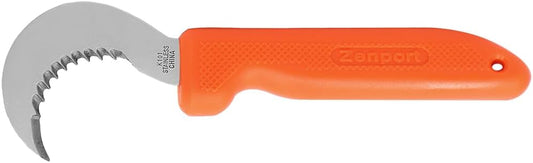 K101 Harvest Utility Knife, Grape and Melon, 3-Inch Hooked Stainless Steel Blade, Orange