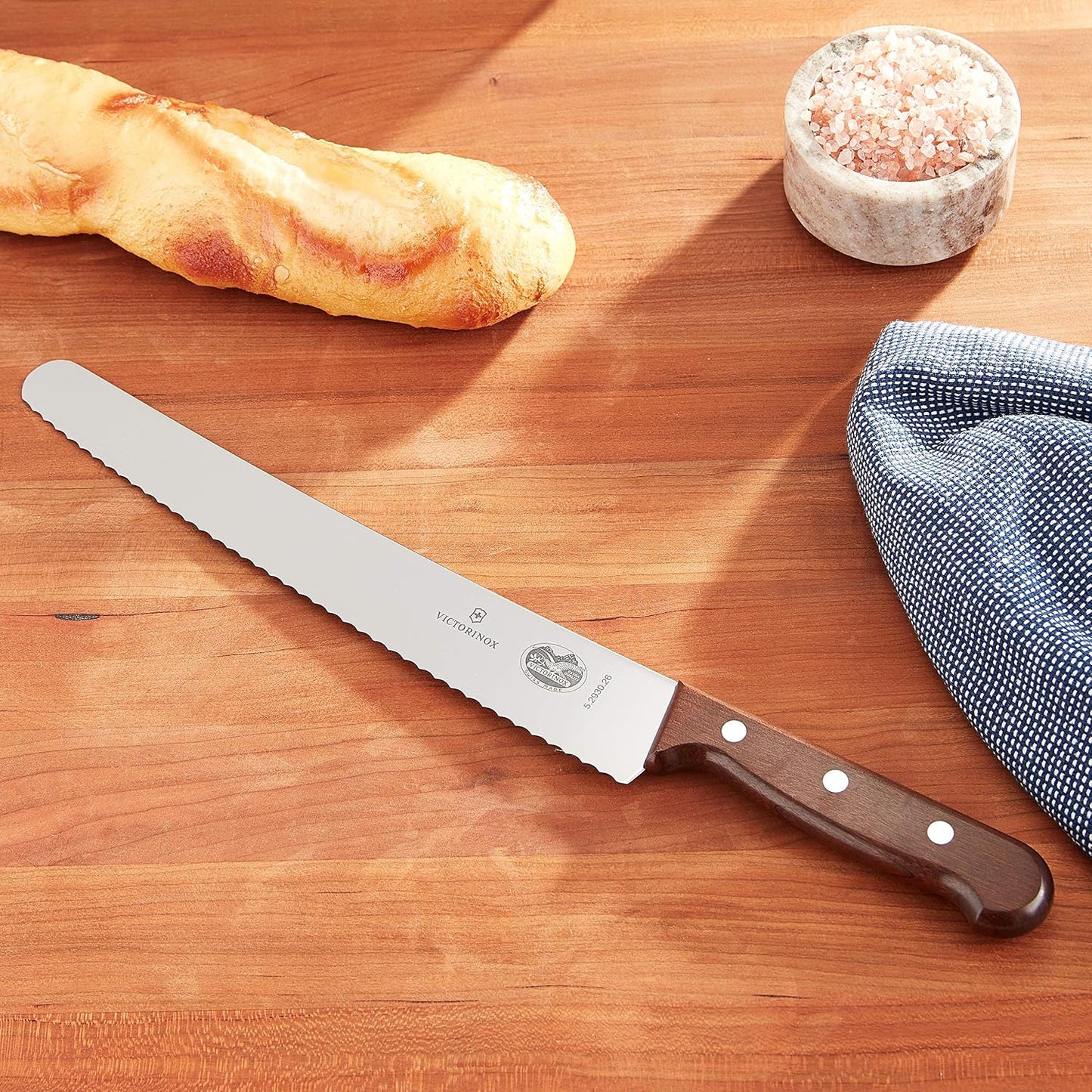 Swiss Army 5.2930.26-X2 R.H. Forschner Bread Knife Rosewood 10.25 in