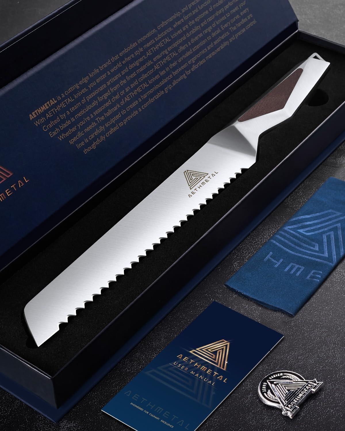 7" Meat Cleaver Knife, Full Tang High-Carbon Stainless Steel Kitchen Cleaver for Chopping Meat, Pork, and Bones, Ergonomic Metal Handle, Professional Chef Butcher Knife