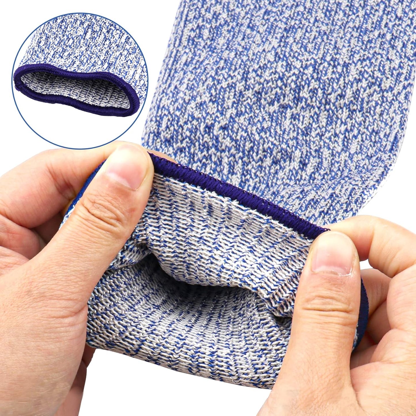 6 Pairs Arm Protective Sleeves Level 5 Cut Resistant Protection Sleeve 31CM Unisex Anti Abrasion Anti Scratches Anti-bite for Arm Garden Kitchen Work Protection Safety