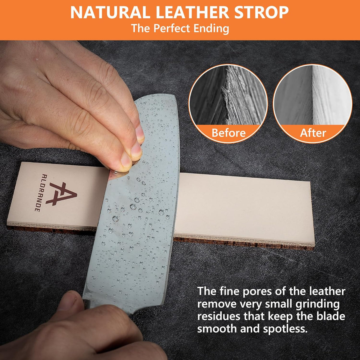 Rolling Knife Sharpener Tool - Knife Sharpening with Diamonds and Ceramic for Steel of Any Hardness - Knife Sharpener Kit with 15 & 20 Degree Magnetic Angle for Knives - Leather Strop