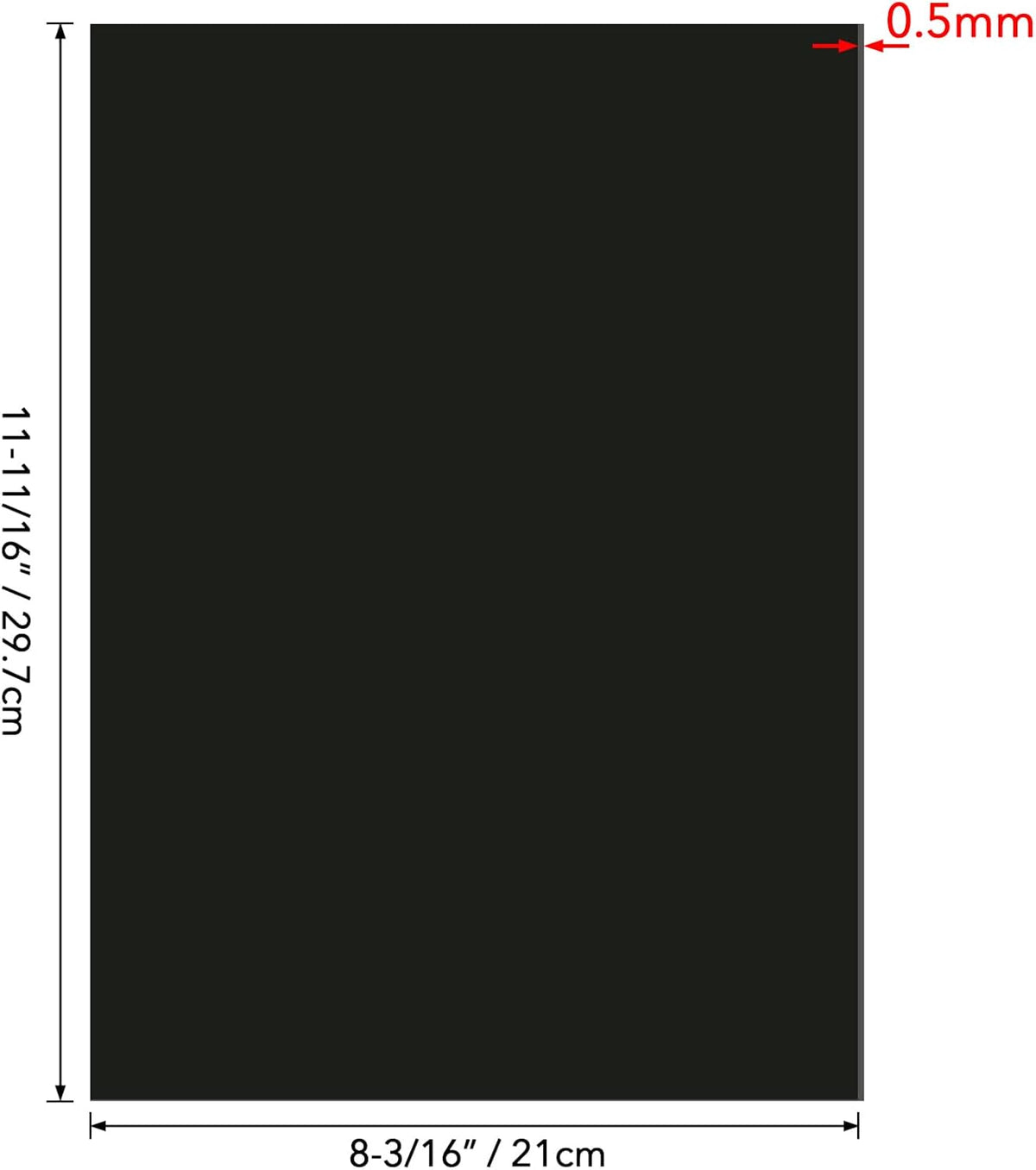 5Pcs/Set A4 11.7x8.2inch Sheets Rubber Soft Magnet Sheet for Metal Cutting Dies Storage Orangize Crafts Tool Scrapbooking Arts and Crafts Flexible Placement Mats(Thickness0.5mm)