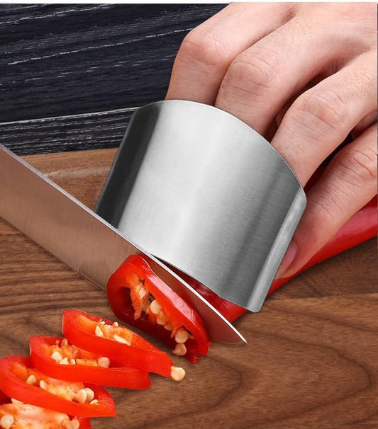 Stainless Steel Finger Guard, Multifunctional Finger Protector for Cutting Food Slicing Finger Guard, Protector Avoid Hurting When Slicing and Dicing Kitchen (10Pcs)