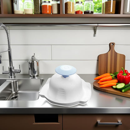 Blue Food Safety Holder for Mandolin Slicer or Grater,Finger Anti-Cut Protectors for Vegetable,Peelers and, Food Cutter Finger Guard for Mandoline Slicer Grater Cutting