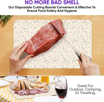 Disposable Cutting Boards, 30 Pack Large Flexible Sheets