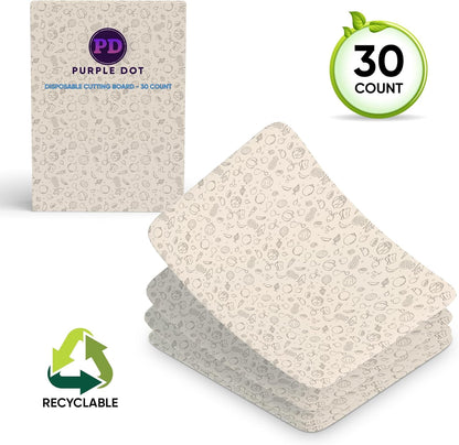 Disposable Cutting Boards, 30 Pack Large Flexible Sheets