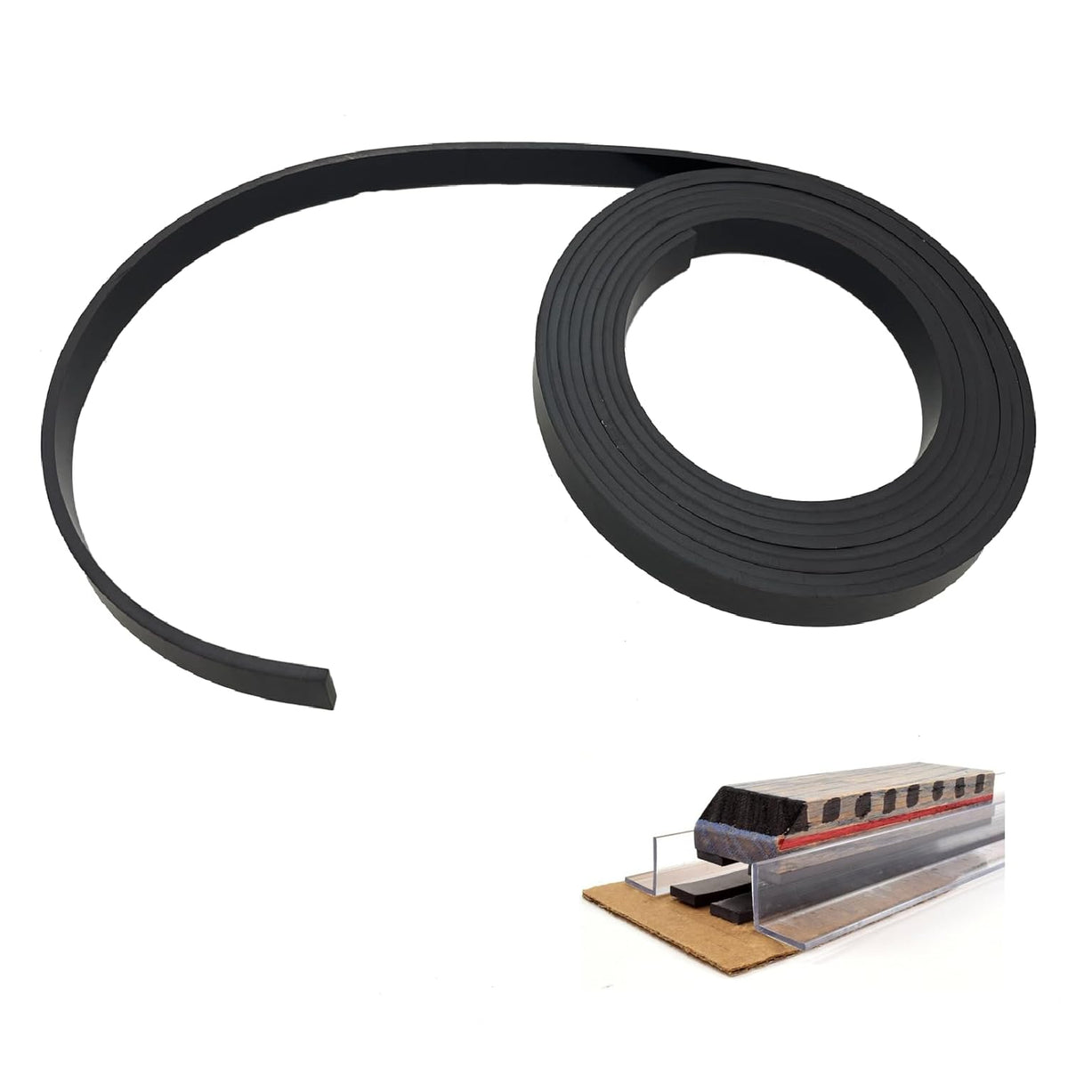 Monopolar Magnetic Tape 1/2" for Maglev Train Science Project Replacement,Thickness 0.12 Inches (Length 10 feet)