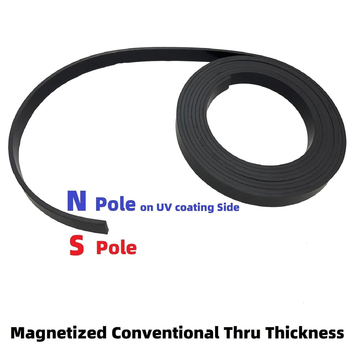 Monopolar Magnetic Tape 1/2" for Maglev Train Science Project Replacement,Thickness 0.12 Inches (Length 10 feet)