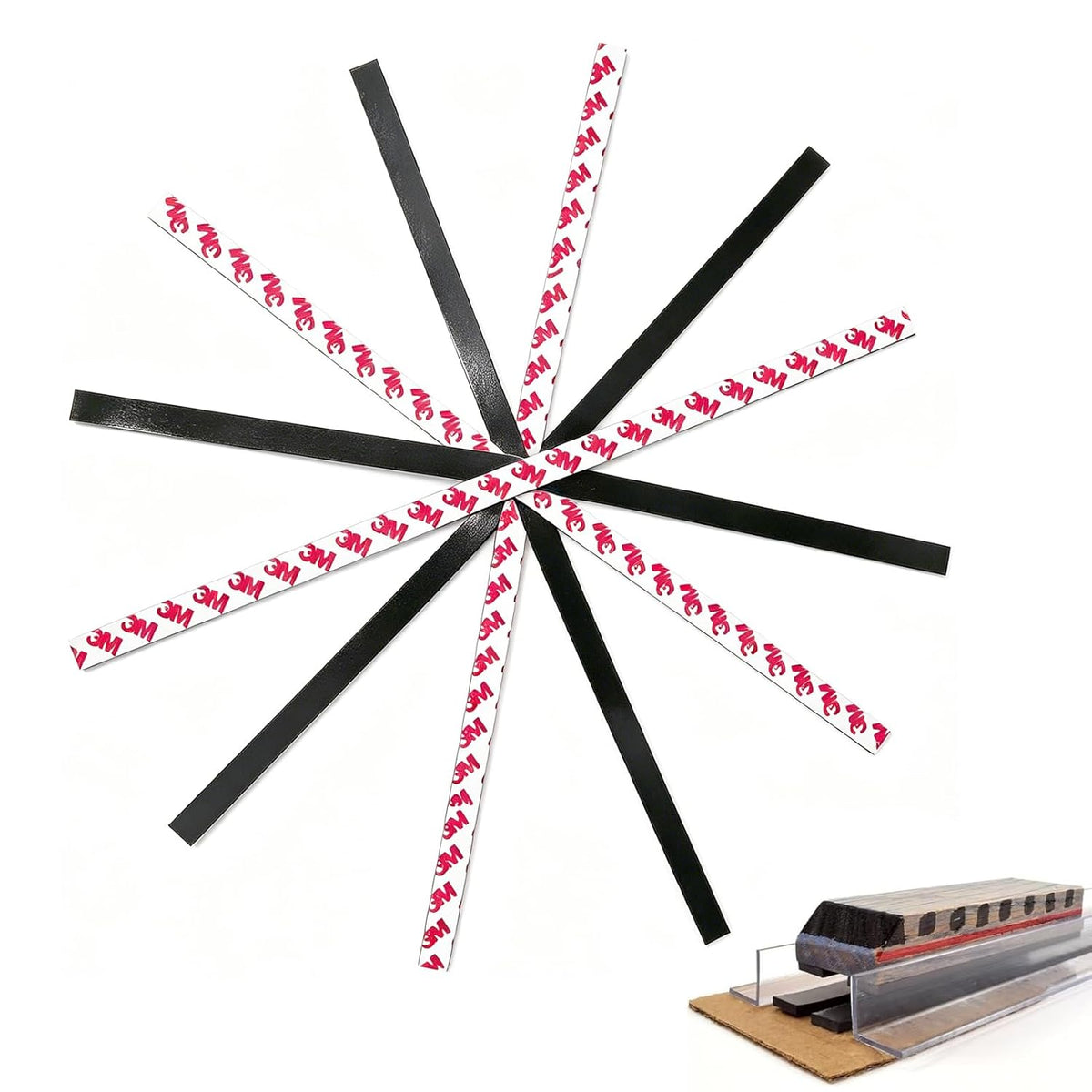 Monopolar Magnetic Tape 1/2" for Maglev Train Science Project Replacement,Thickness 0.12 Inches (Length 10 feet)