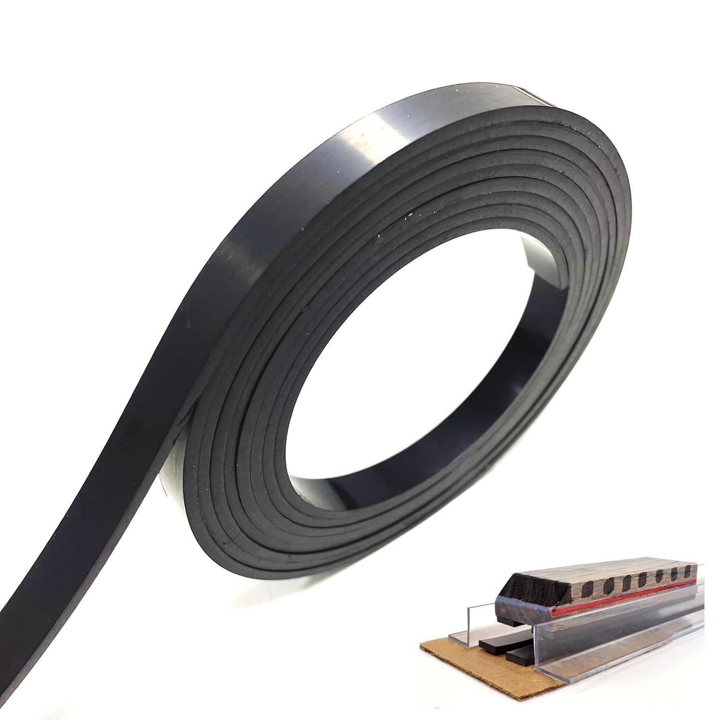 Monopolar Magnetic Tape 1/2" for Maglev Train Science Project Replacement,Thickness 0.12 Inches (Length 10 feet)