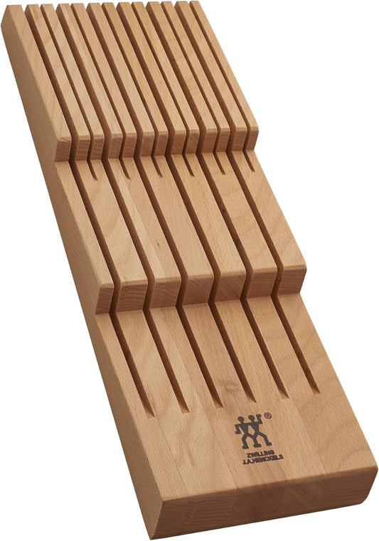 12-Slot In Drawer Knife Block, Beechwood