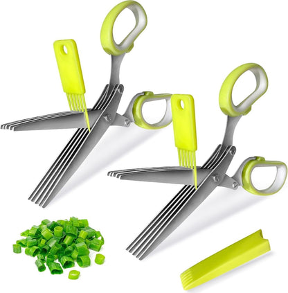2 Pack Kitchen Scissors, Poultry Shears with Herb Scissors, Poultry Shears Heavy Duty, Stainless Steel Poultry Shears for Turkey, Chicken, Thanksgiving, Christmas Day