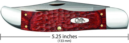 Case WR XX Pocket Knife Brown Rosewood Folding Hunter Item #189 - (6265Sab SS) - Length Closed: 5 1/4 Inches