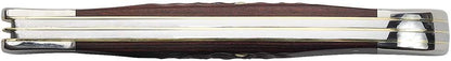 Case WR XX Pocket Knife Brown Rosewood Folding Hunter Item #189 - (6265Sab SS) - Length Closed: 5 1/4 Inches