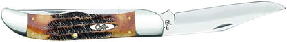 Case WR XX Pocket Knife Brown Rosewood Folding Hunter Item #189 - (6265Sab SS) - Length Closed: 5 1/4 Inches
