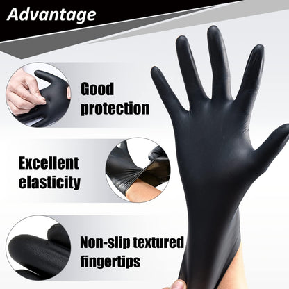 Nitrile Disposable Gloves,4mil-100 Count,Gloves Disposable Latex Free,Powder Free for Cooking,Household,Food safe