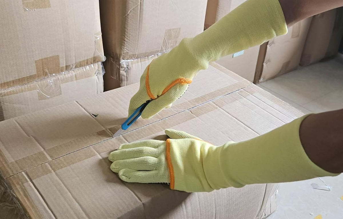 100% Kevlar fiber by DuPont Cut Resistant Knit Sleeve, Sold by 6-piece pack
