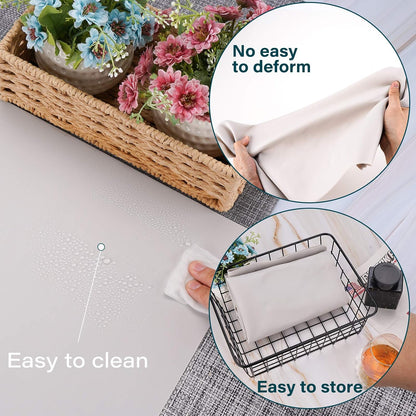 Extra Large Silicone Mat for Craft, 25.2" x 17.7" Silicone Craft Sheet Jewelry Casting Mold, Countertop Mat, Nonskid Counter Table Protector, Multipurpose Mat, Placemat, Black
