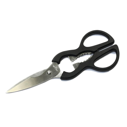 1-piece Kitchen Scissors with Stainless Steel Blade, Comfort Grip, Black, 8-inch