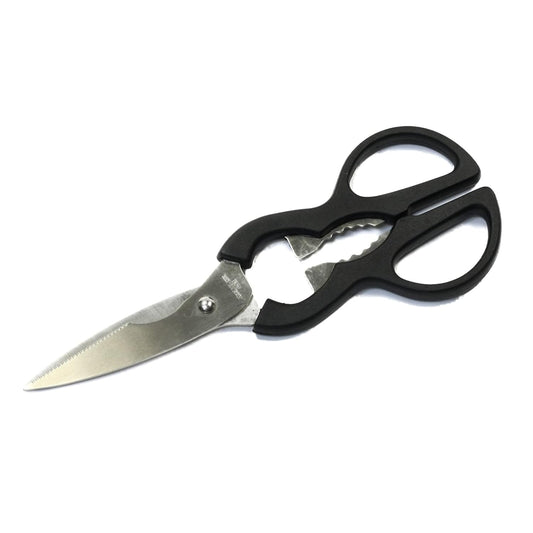 1-piece Kitchen Scissors with Stainless Steel Blade, Comfort Grip, Black, 8-inch