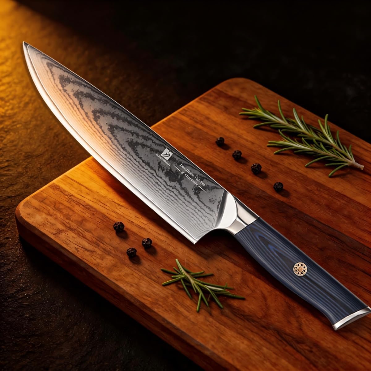 Utility Knife,5.5inch Damascus knife,67-Layer High Carbon Stainless Steel Kitchen Knife,Professiona Sharp Cutting Knives with Black Ergonomic G10 Handle,Gift Box for Home and Kitchen Birthday Gift