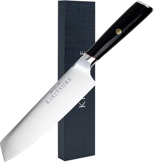 Professional Chef Knife 8 Inch Kitchen Knife - Premium Ergonomic Ultra Sharp High Carbon German Stainless Steel - Pakkawood Handle Chef's Knives