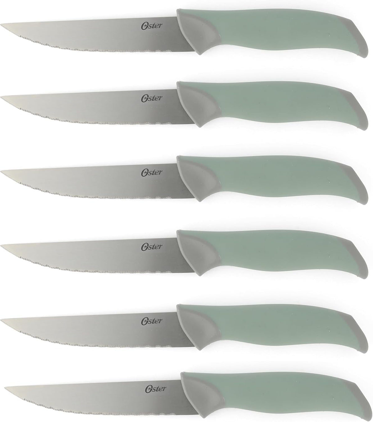 81007.14 Lindbergh 14 Piece Stainless Steel Cutlery Set Black Block With Sharpener, Teal Handle Kitchen Knives Set,Teal/Black