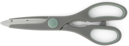 81007.14 Lindbergh 14 Piece Stainless Steel Cutlery Set Black Block With Sharpener, Teal Handle Kitchen Knives Set,Teal/Black