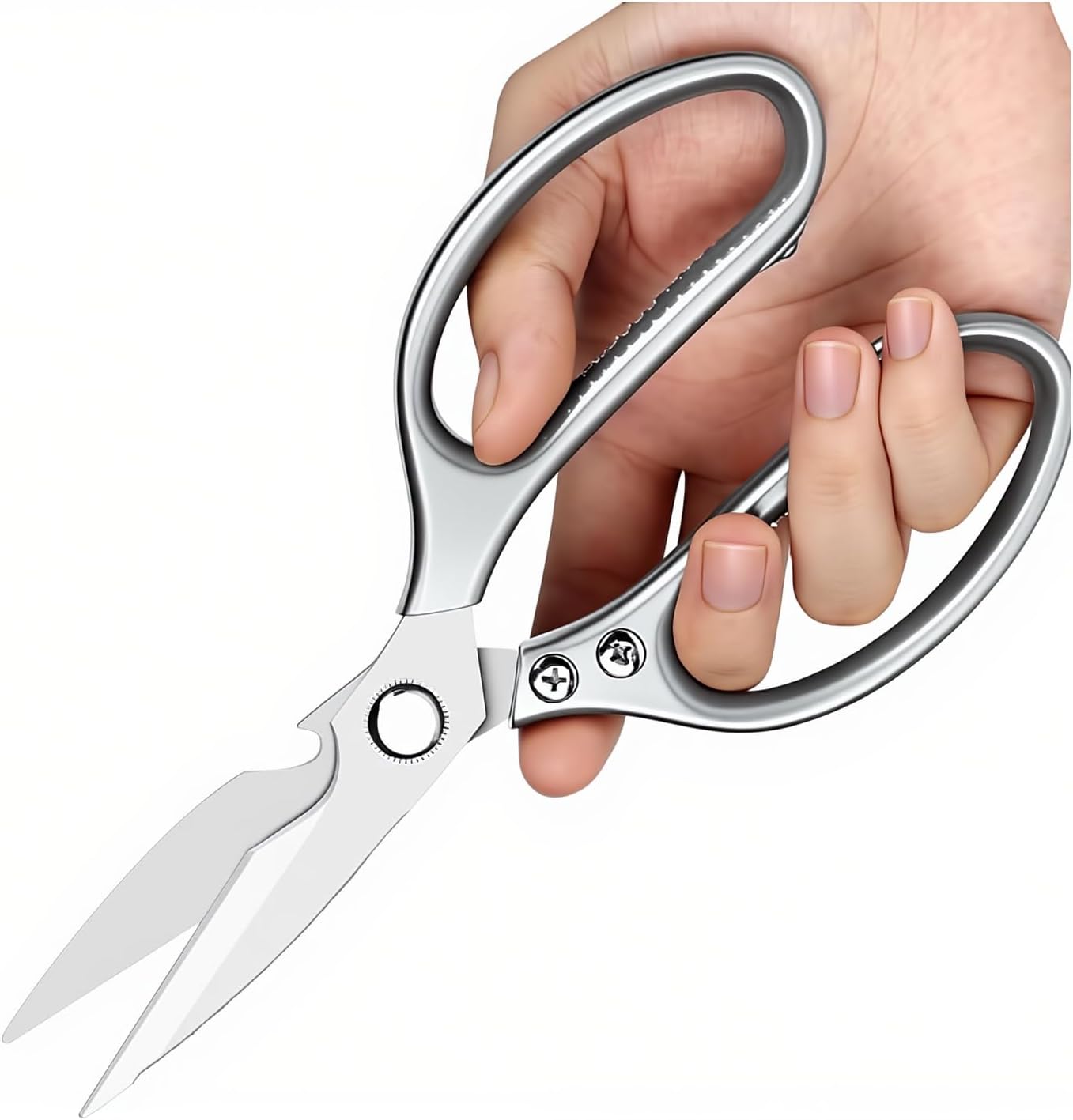 Kitchen Scissors All purpose, Have duty Stainless Steel Cooking Shears for Cutting Meat, Chicken,Poultry, Fish, Herbs, Seafood Scissors with Comfort Grip gold