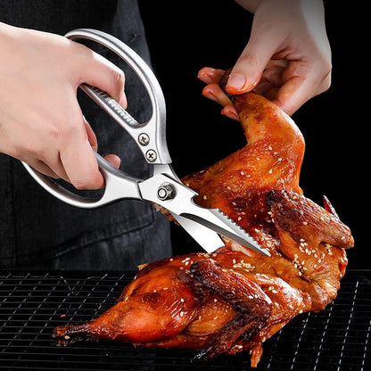 Kitchen Scissors All purpose, Have duty Stainless Steel Cooking Shears for Cutting Meat, Chicken,Poultry, Fish, Herbs, Seafood Scissors with Comfort Grip gold