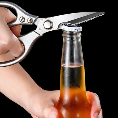 Kitchen Scissors All purpose, Have duty Stainless Steel Cooking Shears for Cutting Meat, Chicken,Poultry, Fish, Herbs, Seafood Scissors with Comfort Grip gold